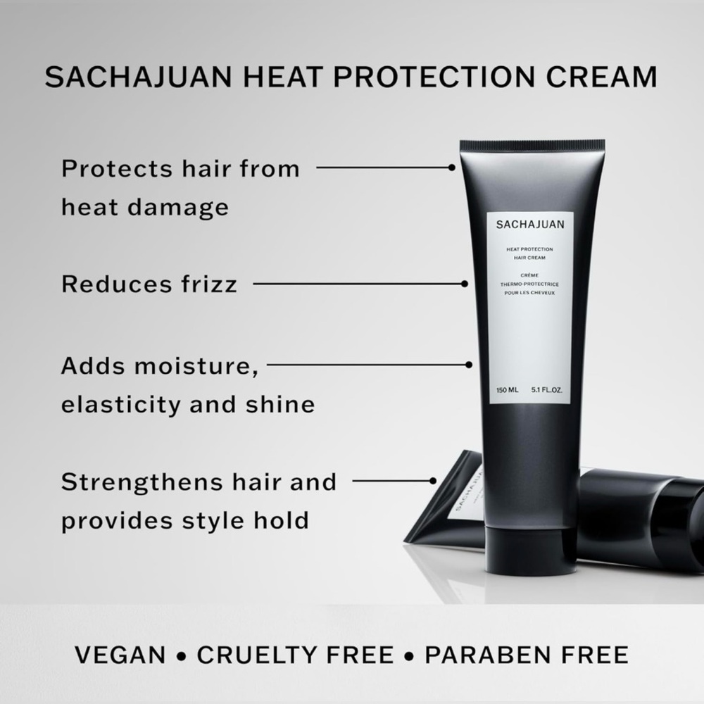 Sachajuan Korean Heat Protection Hair Cream 150 ml / 5.1 oz, NWT